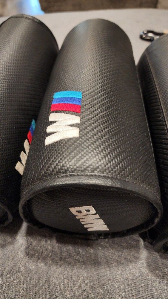 BMW Neck Rest Carbon Fiber Stitching