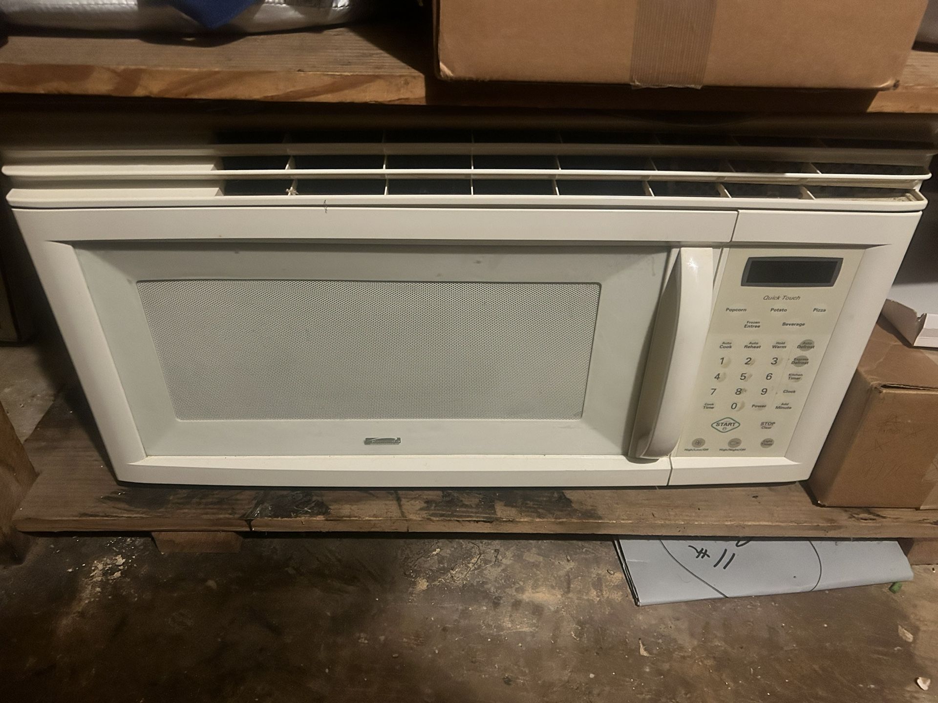 Used White Range Microwave