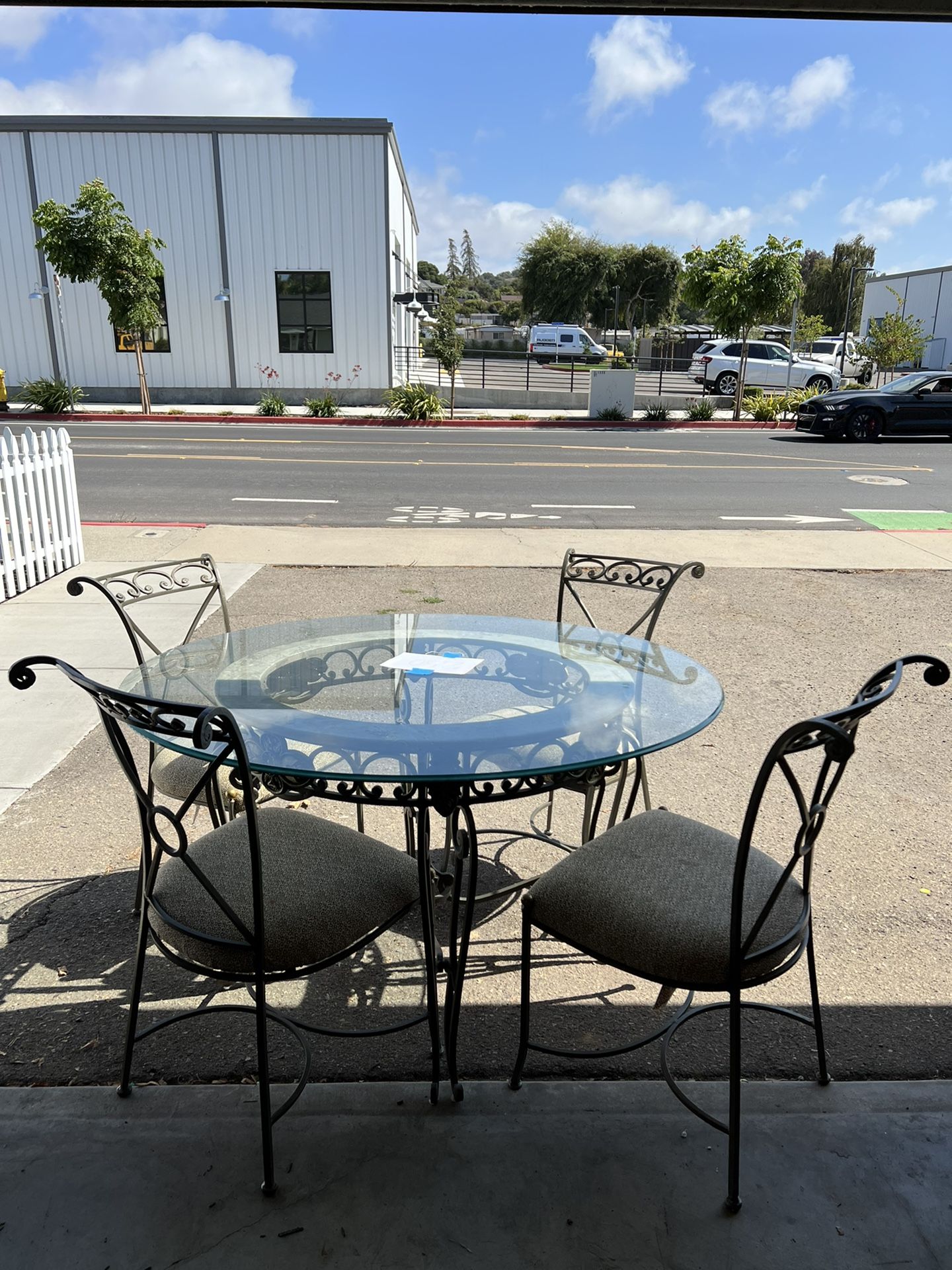 Glass Table And Chairs