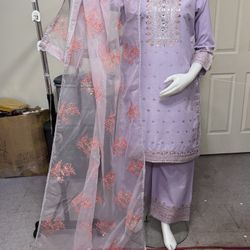 Pakistani Cotton Party Wear Dress On Sale