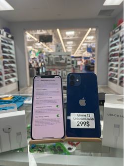 Iphone 12 Unlocked 64Gb Purple and Blue