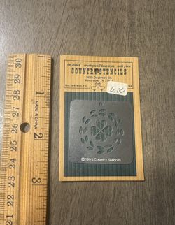 Country Stencils tin stencil 1985 - NEW 