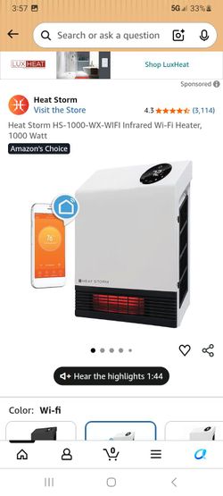 Wall mount heater