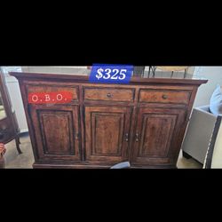 Solid Wood Sideboard / Buffet Cabinet – $325 OBO