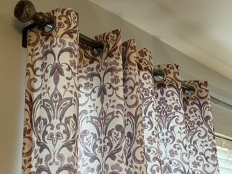 Mauve /Plum Grommet curtains
