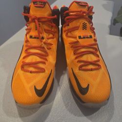 Lebron 12s Witness Laser Orange 