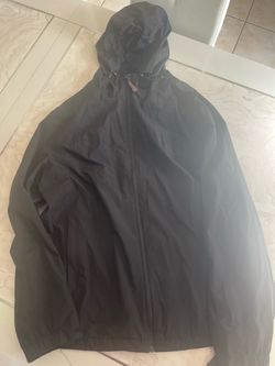 ZeroXposur black hooded windbreaker jacket