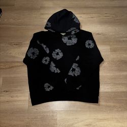 Denim tears Black / Black hoodie size XL