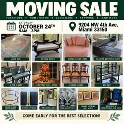 Moving Sale! Saturday, October 24th 9AM-3PM