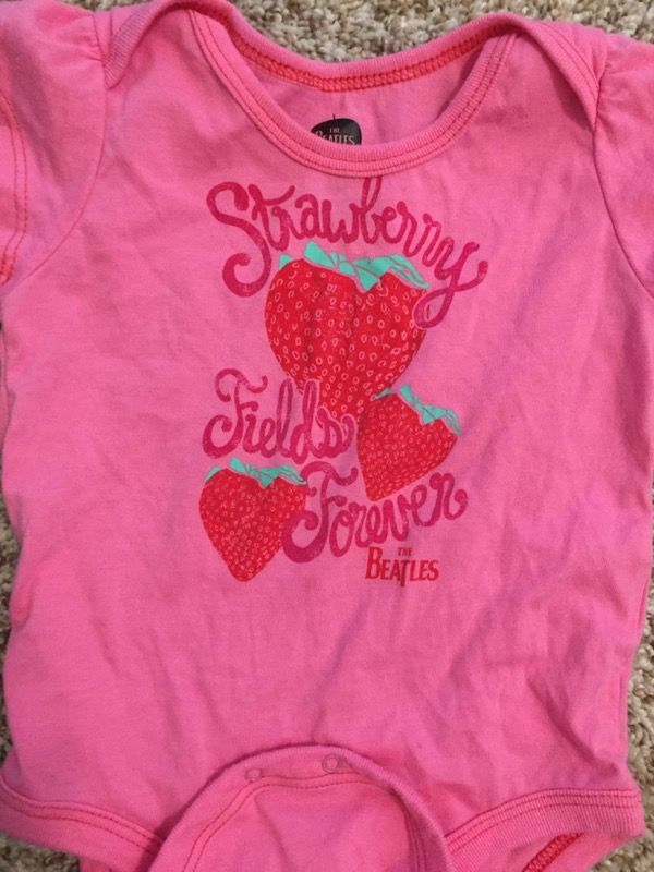 Baby girl clothes 6M Beatles onesie