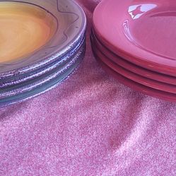 8 large and heavy plates, Size: 12.5 inches