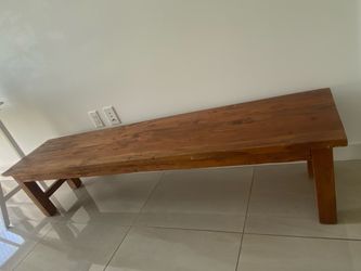 Wooden bench