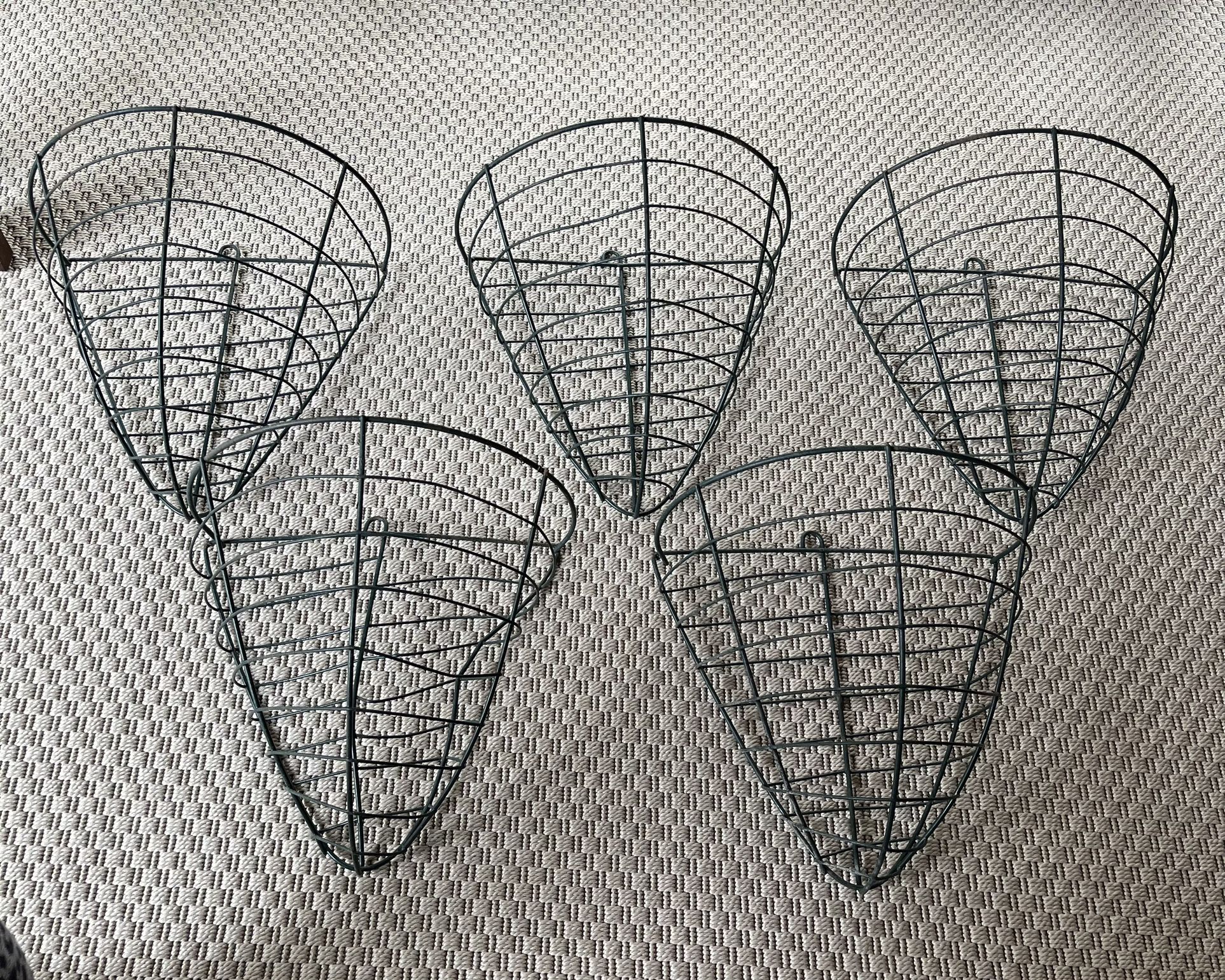 5 Metal Planters for wall 12 Inches