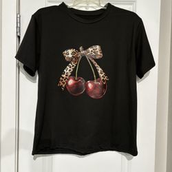 Graphic T-shirt, Cardigan And Sandals Set 