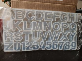 New Resin Alphabet Mold 