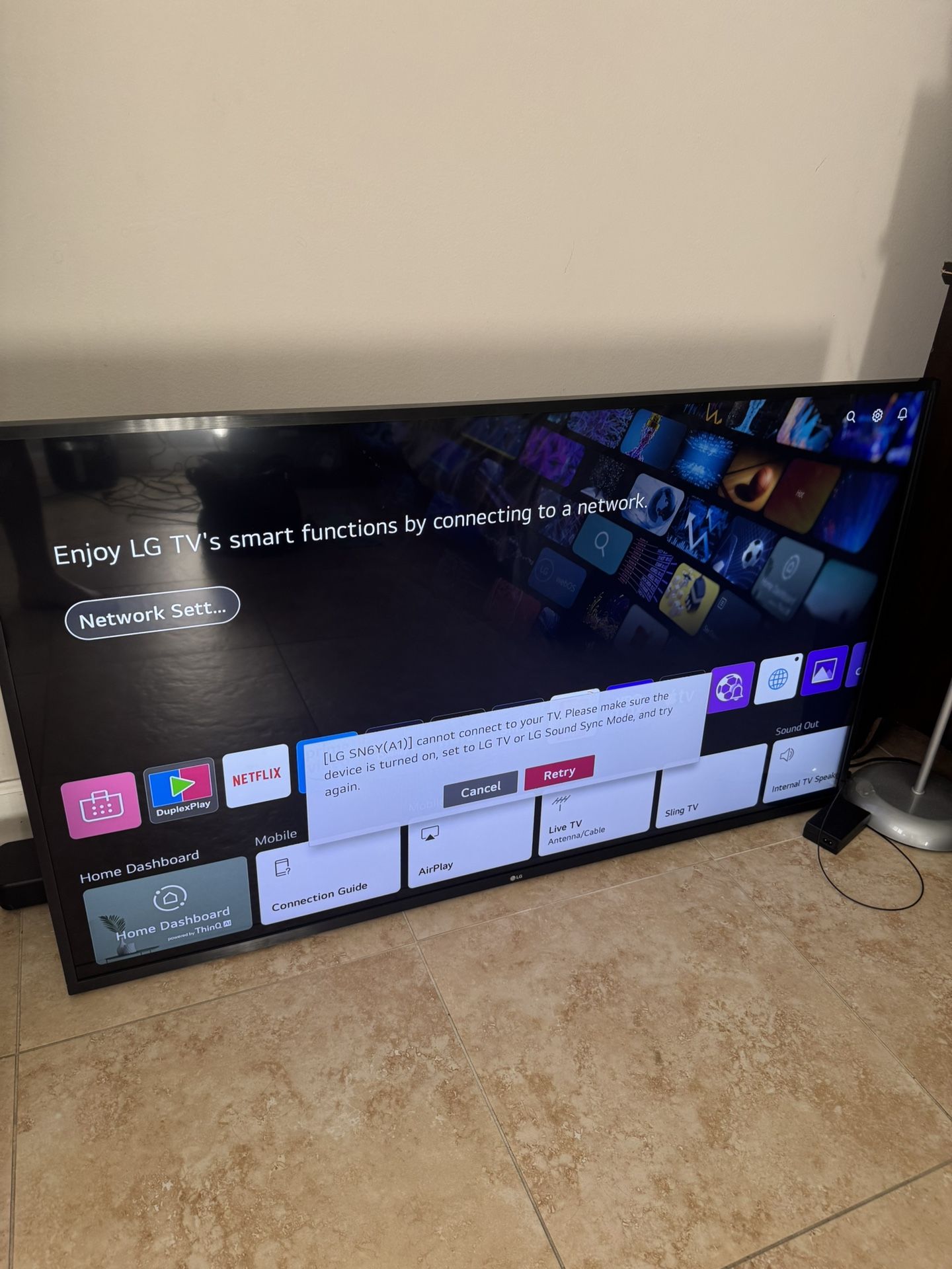 LG 4K Smart UHD TV 55’ Alexa Built In Plus Soundbar