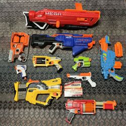 10 Nerf Guns - $30