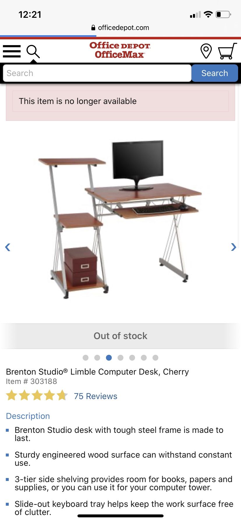 Brenton studio computer desk