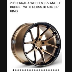 Ferrada FR2 Bronze / Black 20 Inch Rims