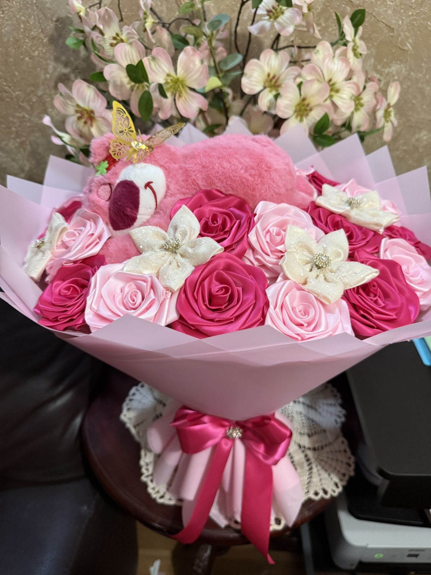 pink flower bouquet 