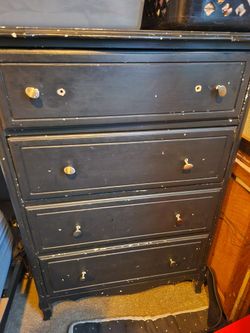 Black Wooden Dresser