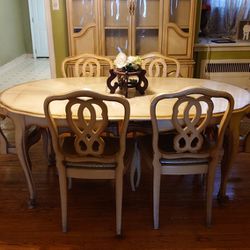 Vintage Dining Room Set (Table, Chairs, Buffet, China Closet)