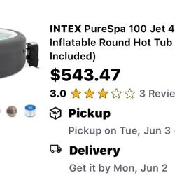 Intex 4 Person Hot Tub
