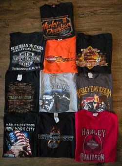 Vintage Y2K Harley Davidson Bundle of 10 Shirts