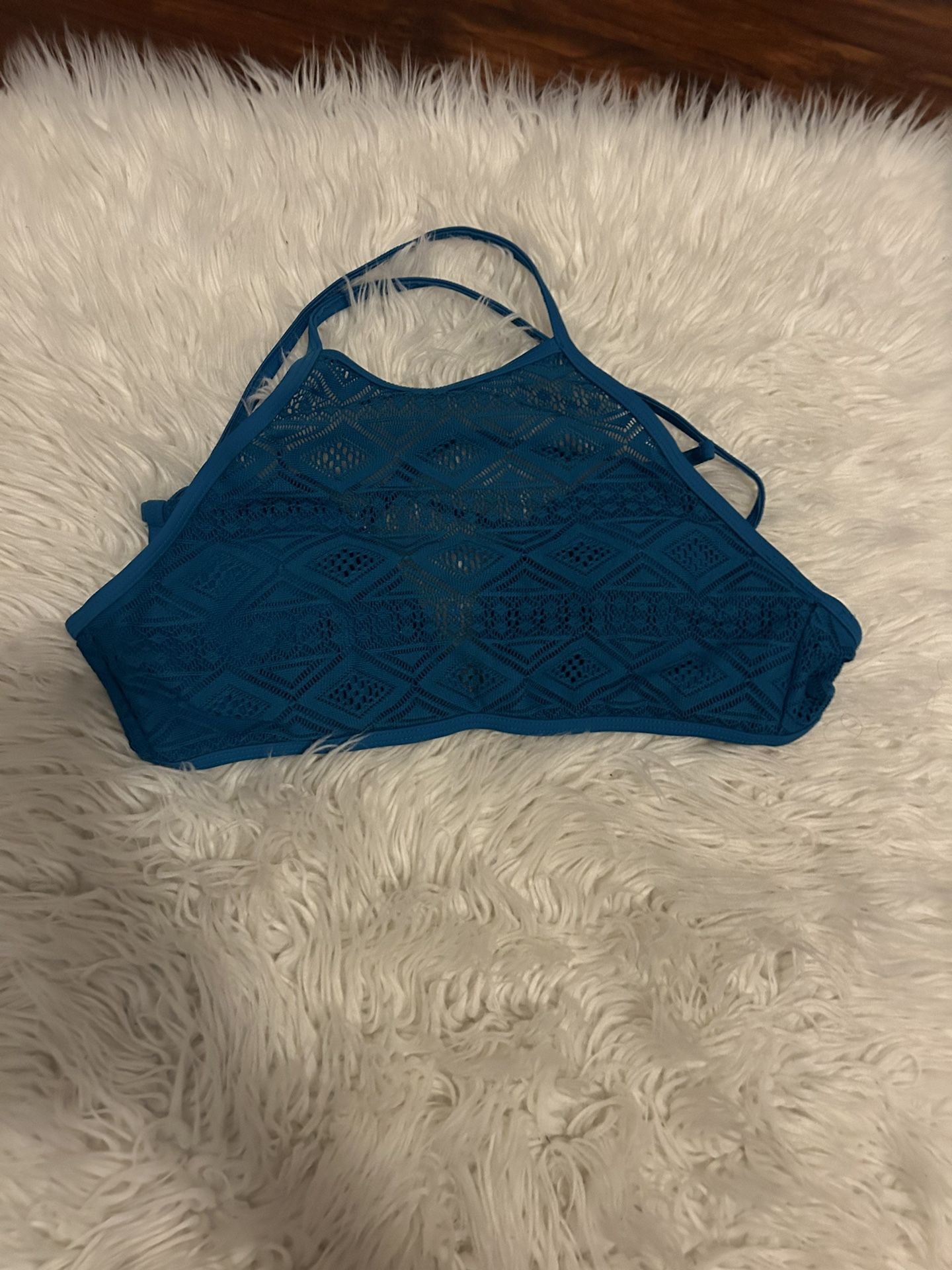 Mesh Halter Bikini Top
