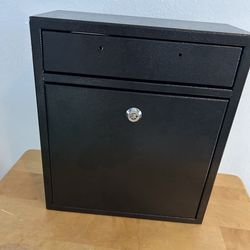 ADIR Black Wall Mounted Drop Box