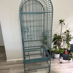 Large Bird Cage On Wheels 
