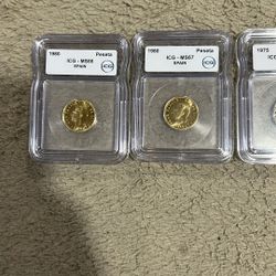 1980 Spain Peseta  And 1975 Panama 5 Cent