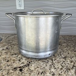Aluminum Stock Pot with Lid, 12 Quart
