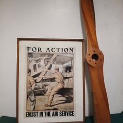 Vintage Wooden Airplane Propeller – Aircraft Decor / Aviation Collectible (Model 72014, Serial 36762)
