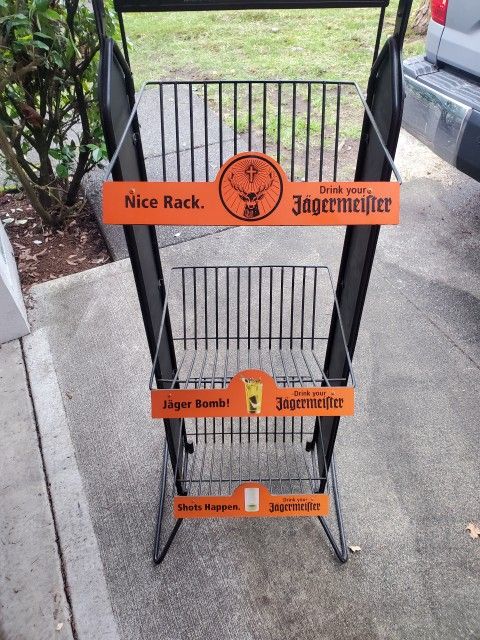 Jagermeister Jager Liquor Store Bottle Display Wire Shelf