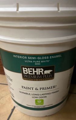 Behr interior semi gloss Ultra Pure White $130 Each