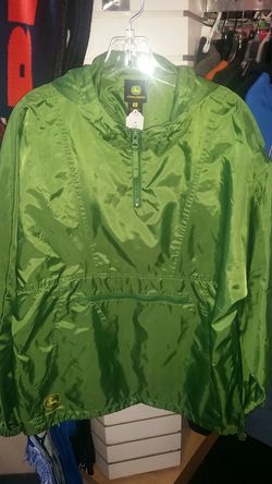 John Deere Lightweight Halfzip Pullover Jacket Size Large