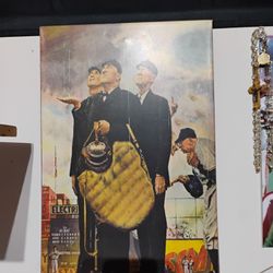 Metal Vintage Baseball Sign