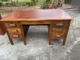 Free Vintage big office wooden desk