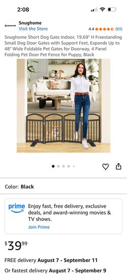 dog gate 19" colo white