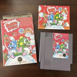 🔥 NES Bubble Bobble – Complete in Box (CIB) – Vintage 1988 Nintendo Game 🔥 