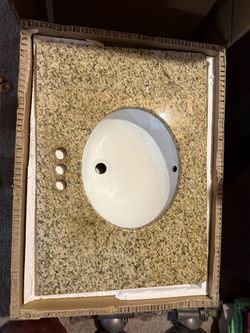 Countertop with sink