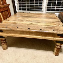 Beautiful Real Solid Wood Coffee Table