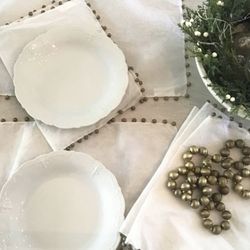 Pottery Barn Placemats And Napkin Rings 8
