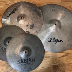 100$ Used cymbals rocks hats, ride