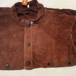 $60. New Leather Welding Cape Sleeve, Durable Flame-Resistant Cowhide Safety Gear for Men and Women
