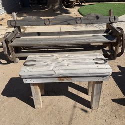 4 piece wood outdoor furniture