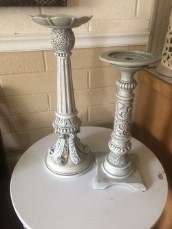Partylite Candlesticks-resin
