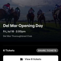 Del Mar Opening Day “The Party” Tickets