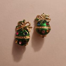Clip Christmas Earrings